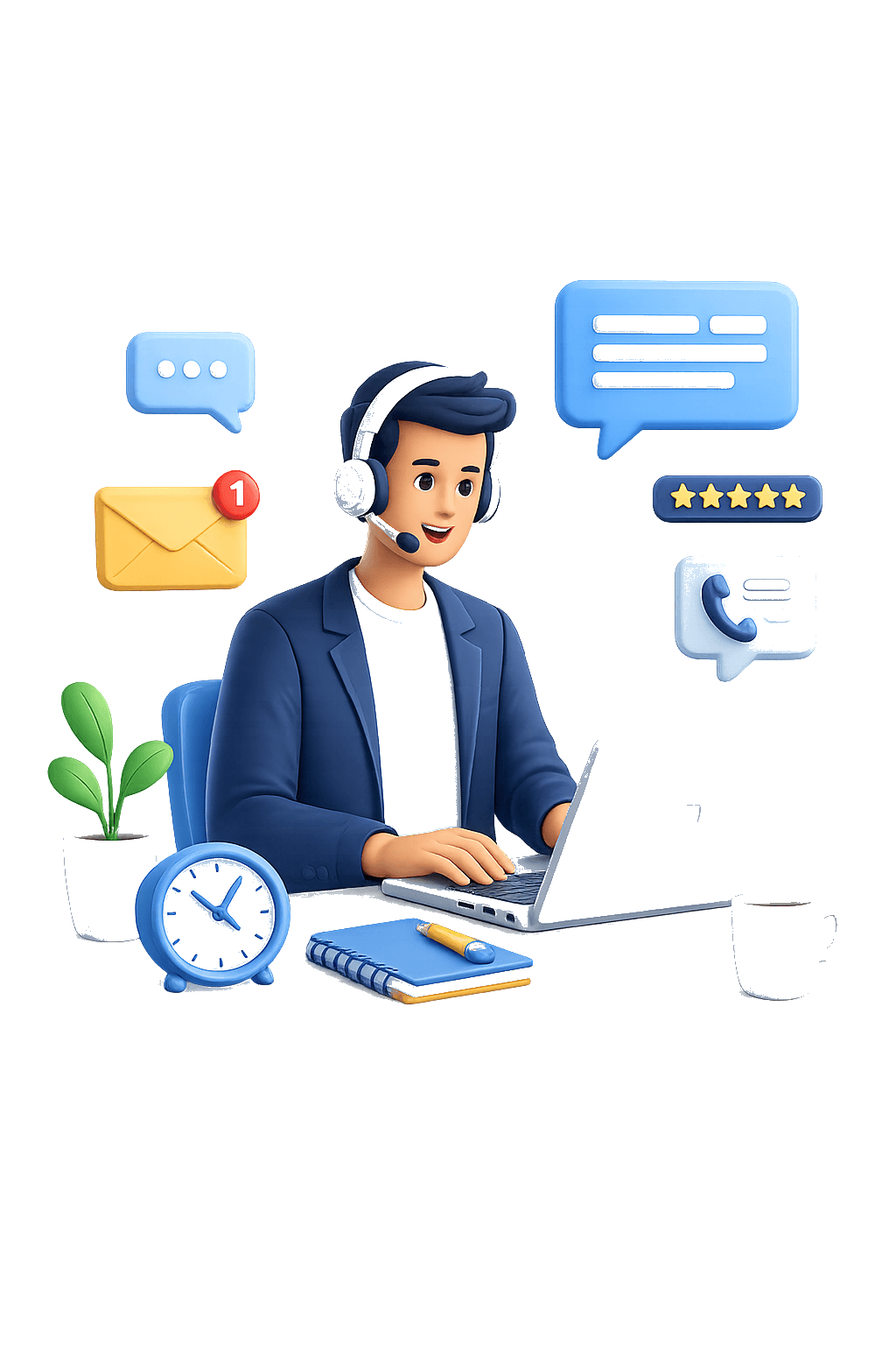 ELEVEIIM support representative ready to help with course, scholarship, and placement inquiries