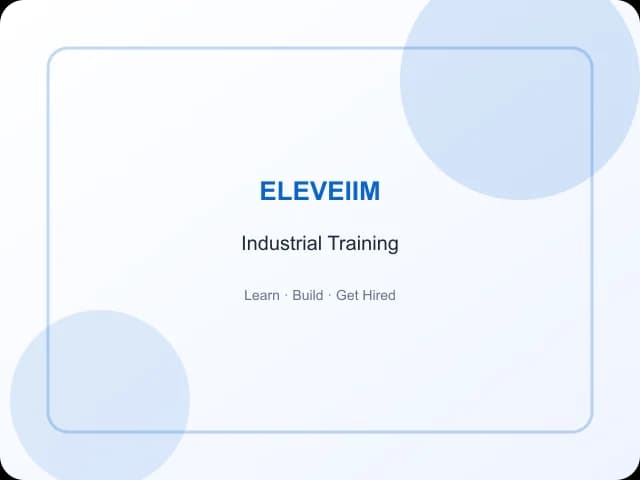 ELEVEIIM industrial training program students learning full stack development and digital skills